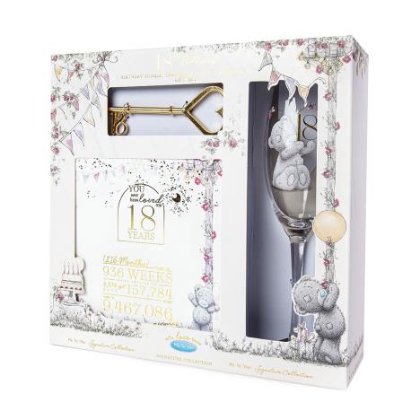 18th Birthday Plaque Glass & Key Me to You Gift Set Extra Image 1
